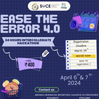 Ease The Error 4.0 Hackathon Poster