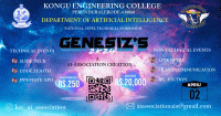 GENESIZ'S 2K24 Technical Symposium Poster