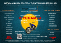 VIYUGAM'24 National Level Technical Symposium Poster