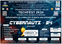 Cybernautz 2k24 Computer Science Engineering Symposium Poster