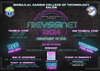 FREYSSINET 2K24 National Level Technical Symposium Poster