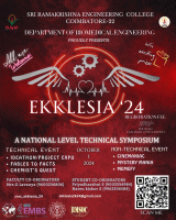 EKKLESIA'24 National Level Technical Symposium Poster