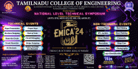 EMICA 2K24 National Level Technical Symposium Poster