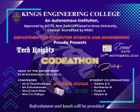 TECHKNIGHTS 2024 Technical Event Poster