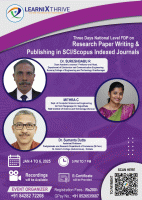3 Days National Level FDP on Research Paper Writing and Publishing 2025 Faculty Development Program Poster