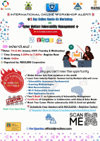 2-Day Online Hands-On Workshop on Cyber Welfare Vulnerability Management 2025 Workshop Poster