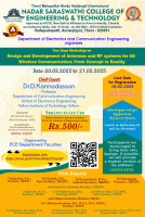 Two days Workshop on Design and Development of Antennas and RF systems: From Concept to Reality 2025 Workshop Poster