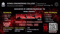 MeSCia 2k25 National Level Technical Symposium Poster