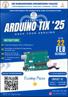 Arduino Tix'25 Technical Symposium Poster