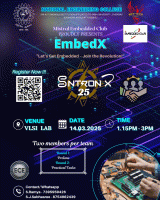 Embedx 2025 Technical Event Poster