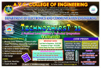 Technothirst'25 National Level Technical Symposium Poster