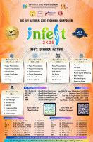 INFEST 2k25 National Level Technical Symposium Poster