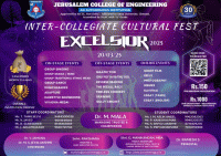 Excelsior 2025 Cultural Fest Poster