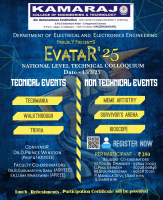 EVATAR'25 National Level Technical Colliquium Poster