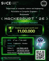 Hackerrupt '26 National Level Hackathon Poster