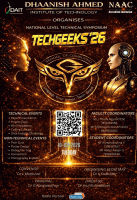 TeckGeeks 2026 Technical Symposium Poster