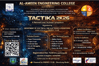 TACTIKA 2K26 National Level Technical Symposium Poster