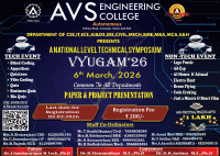 VYUGAM'26 Civil Engineering Symposium Poster