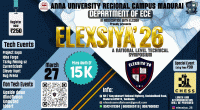 Elexsiya'26 National Level Technical Symposium Poster