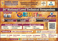 ECSTASY 2026 National Level Technical Symposium Poster