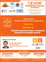 Innovative Energy Conservation & Management Strategies for Sustainable Tomorrow 2026 Seminar Poster