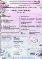 International Conference On Engineering Science and Technology 2026 International Conference Poster