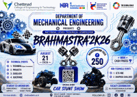 BRAHMĀSTRA’26 Mechanical Engineering Symposium Poster