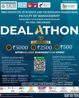 DEALATHON 2026 Business Pitch Event Poster