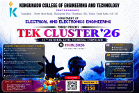 TEK CLUSTER'26 National Level Technical Symposium Poster