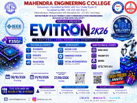 EVITRON 2K26 National Level Technical Symposium Poster