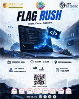 FLAG RUSH 2026 Technical Event Poster