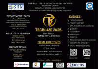 TECBLAZE'25 National Level Technical Symposium Poster