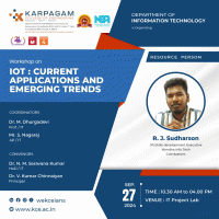 IoT: Current applications and Emerging Trends 2024 Workshop Poster