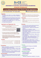 INTERNSHIP PROGRAM 2025 “Li-ion Battery Technology for Electric Vehicle Applications”