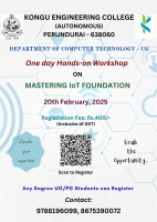 A Hands on Journey: Mastering IoT foundations from scratch to sky 2025 Workshop Poster