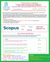 international Conference on innovation, Creativity and Computing applications in Engineering, Pharmacy, architecture and Management- Hybrid Conference ICIC2AEPHAM Hybrid Conference Poster