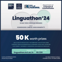 Linguathon'24 Literary Fest Poster