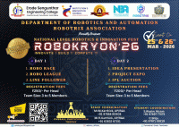 RoboKryon'26 National Level Robotics and Innovation Fest Poster