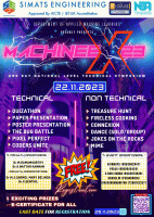 MachineeX23 National Level Technical Symposium Poster
