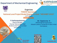 TNSCST Sponsored National Level Project Model Display Contest MEXHIBIT-2023 Project Contest Poster