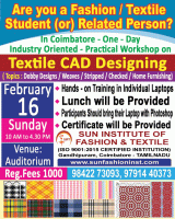 One-day industry-oriented Practical Workshop - Fashion Workshop 2025 Workshop Poster