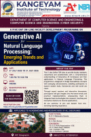 5-day Online Faculty Development Programme on Generative AI for Natural Language Processing: Emerging Trends and Applications 2026 Faculty Development Program Poster