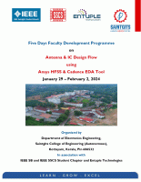 Five Day Faculty Development Programme (FDP) on Antenna and IC Design Flow using Ansys HFSS and Cadence EDA Tools 2024 Faculty Development Program Poster