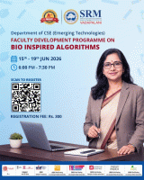 5-Day FDP on Bio Inspired Algorithms 2026 Faculty Development Program Poster