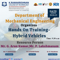 Hands on Training - Engine and Hybrid Vehicles 2023 Hands on Training Poster