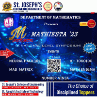 Mathiesta 23 National Level Maths Symposium Poster
