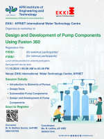 Workshop on Design and Development of Pump Components using Fusion 360 2025