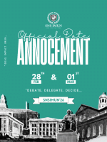 SNSIMUN'26 Model United Nations Poster