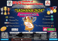 SADHANA 2K24 Management Meet Poster