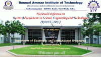 Fifth National Conference on RECENT ADVANCEMENTS IN SCIENCE, ENGINEERING & TECHNOLOGIES 2025 National Conference Poster